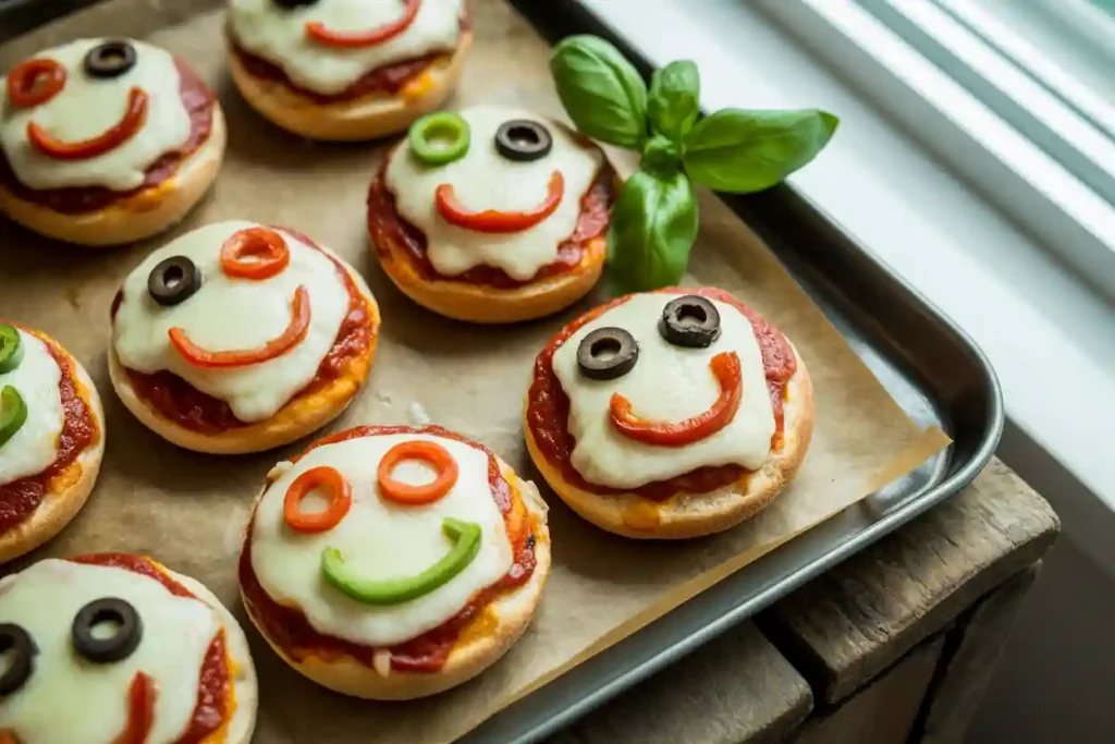 Mini Pizza Faces