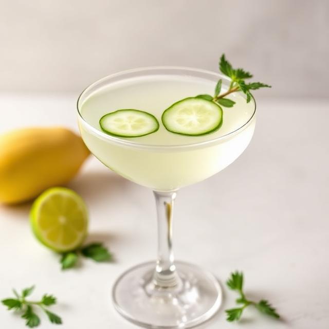 a serving of cucumber martini

Shake Up Your Cocktail Game With This Fresh Cucumber Martini Recipe